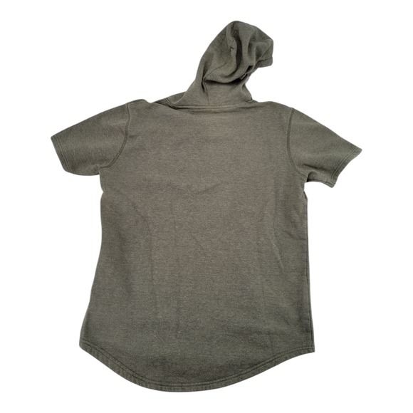 Libertador New York City Short Sleeve Hoodie Olive Green S Longer Length - Picture 5 of 7